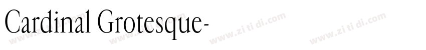 Cardinal Grotesque字体转换